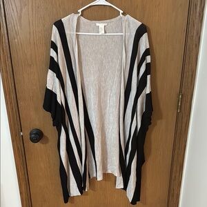 H&M Black and Cream Cardigan